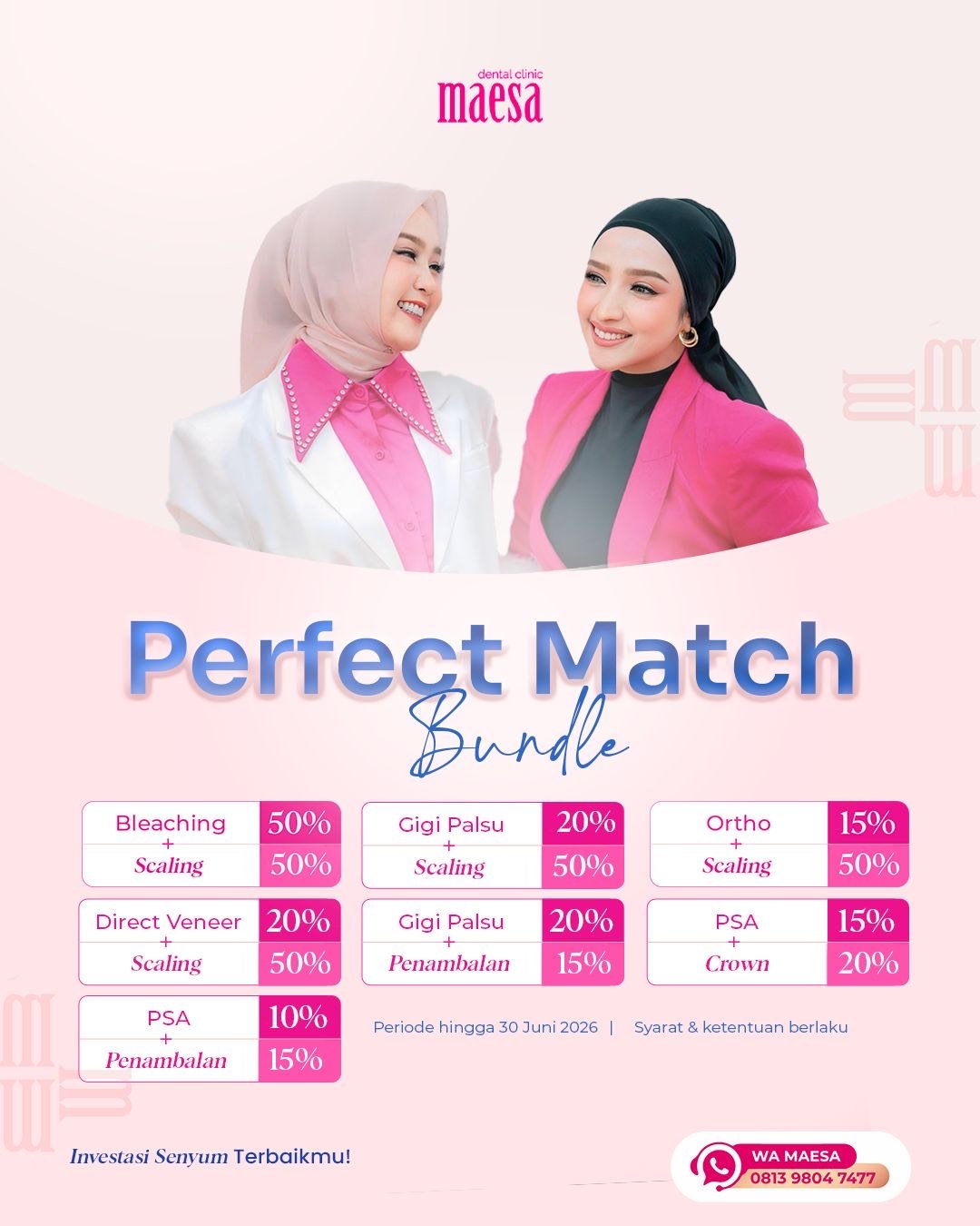 PROMO Maesa Dental Clinic | Klinik Gigi Terbaik - Perfect Match Bundle