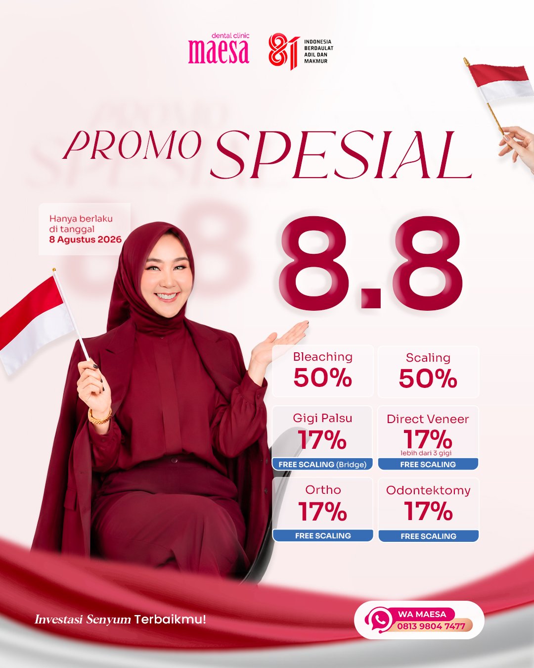 PROMO Maesa Dental Clinic | Klinik Gigi Terbaik - Promo Spesial 8.8