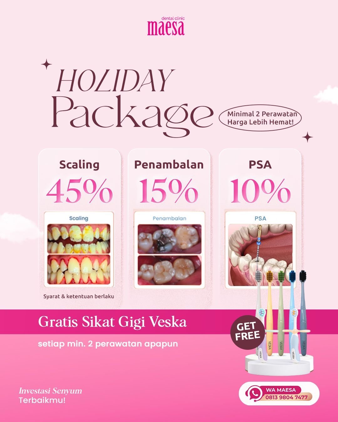 PROMO Maesa Dental Clinic | Klinik Gigi Terbaik - Holiday Package